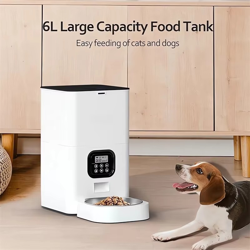6L Smart Pet Dog Feeder Automa - đánh giá và giá Automatic Cat Feeder 6L Timed