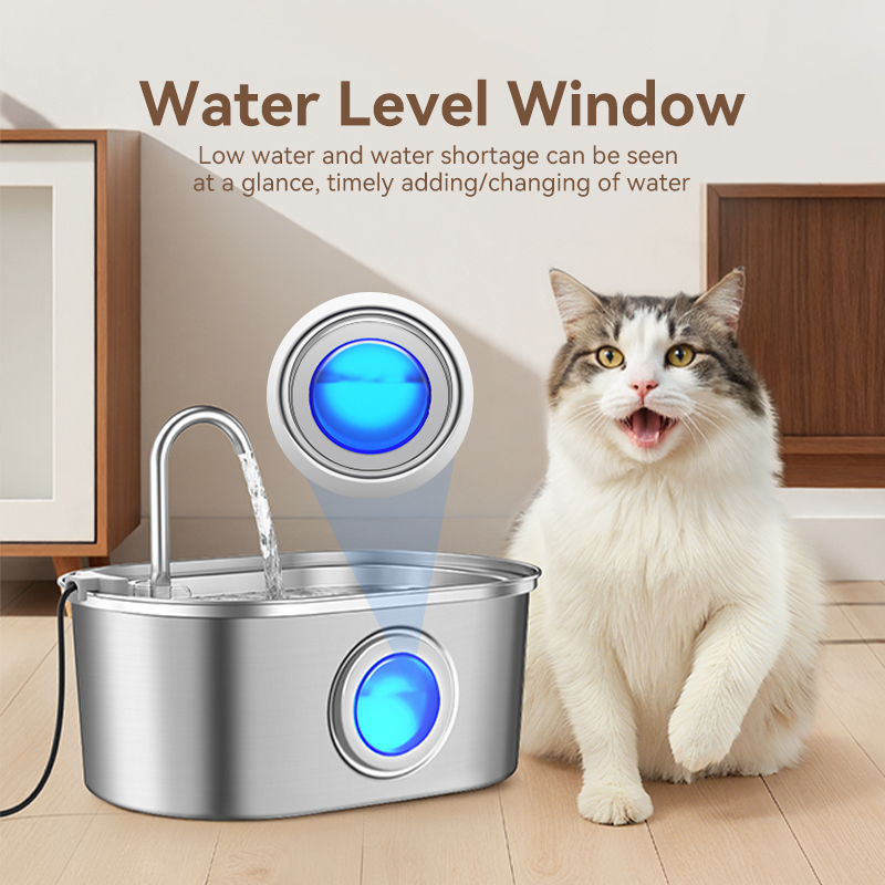 ROJECO 3.2L Stainless Steel Ca - đánh giá và giá Smart Pet Water Fountain Wifi