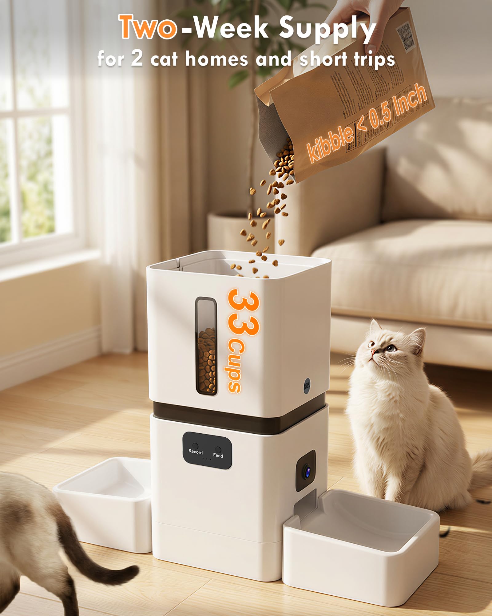 5GHz WiFi 8L Smart Automatic P - đánh giá và giá Smart Pet Feeder Camera Wifi