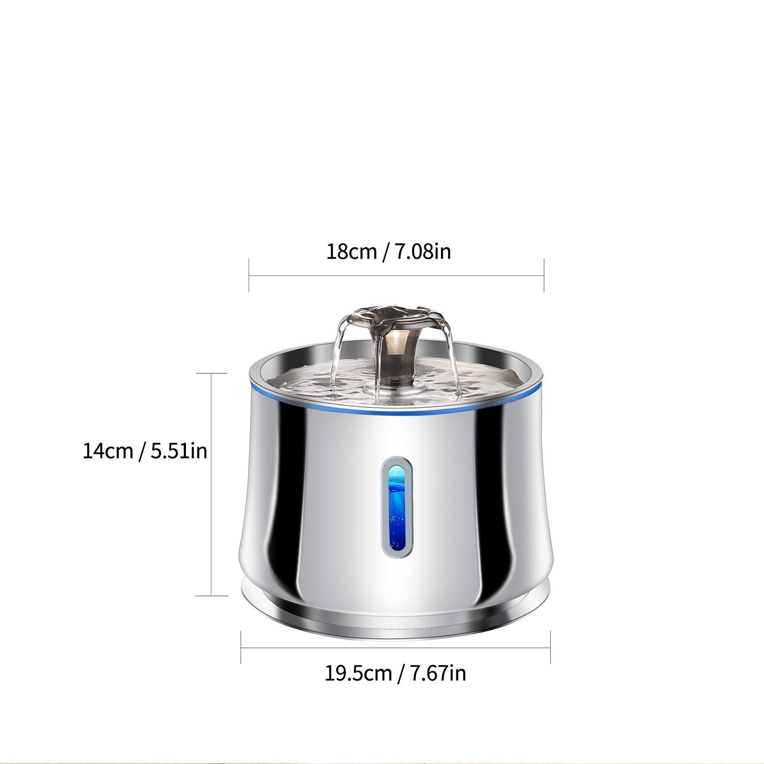 Stainless Steel Water Fountain - đánh giá và giá Pet Water Fountain Stainless Steel
