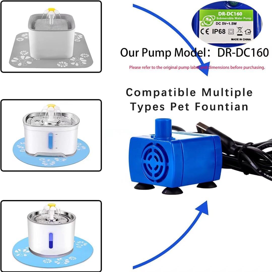 1S@Water Pump for Cat Water Fo - đánh giá và giá Pet Water Fountain Pump Replacement
