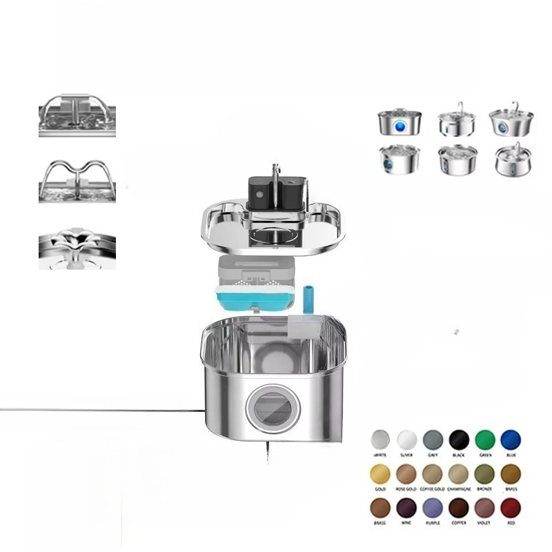 3.2L Wireless Cat Water Founta - đánh giá và giá Wireless Pet Water Fountain Battery